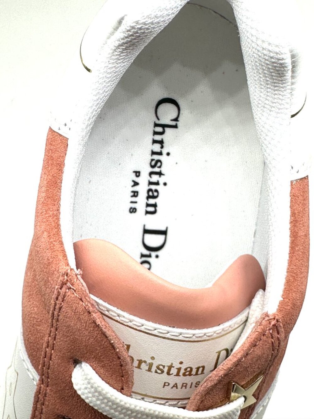 DIOR Star Ors Lace Up Low Top Suede Leather Sneakers Trainers Dusty Candy - Picture 16 of 16